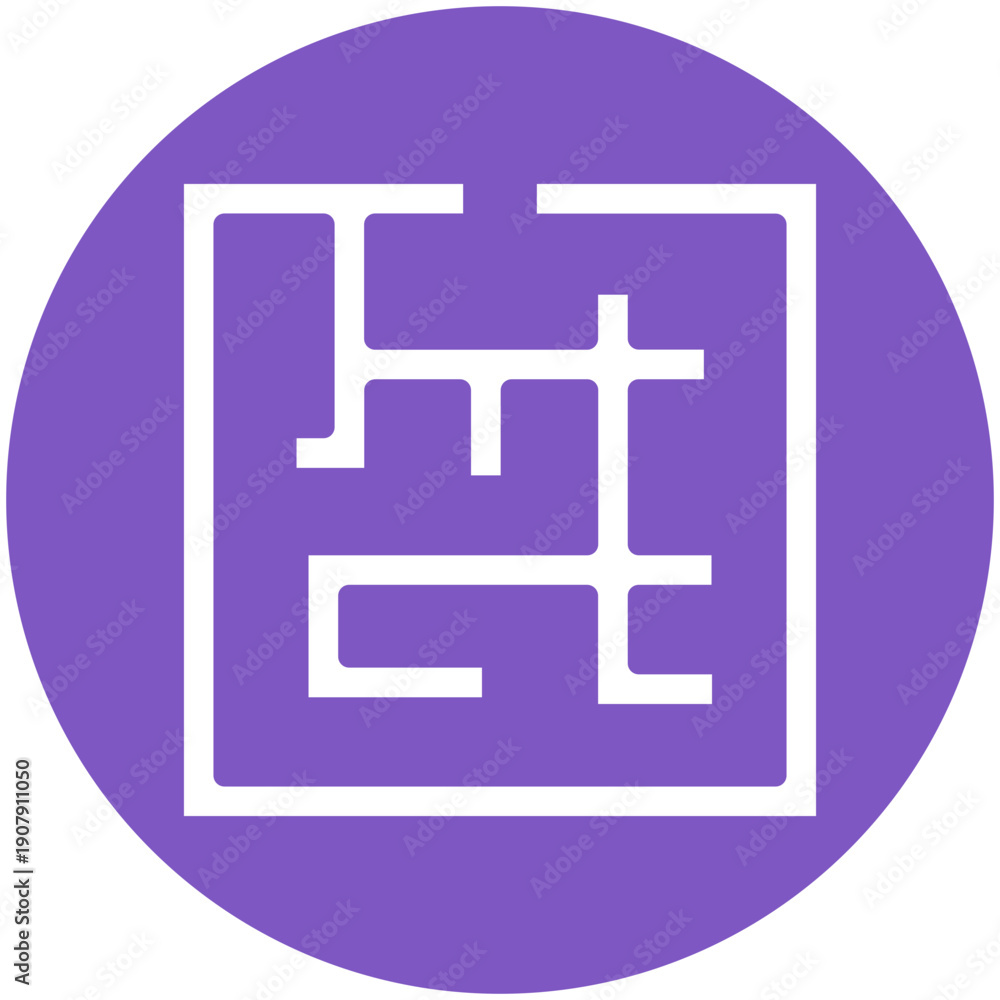 Fototapeta premium Maze Icon