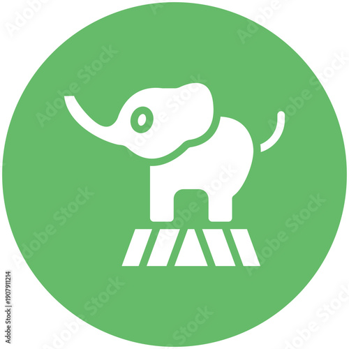 Circus Elephant Icon