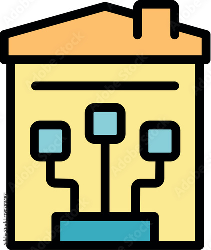 Smart home automation system managing various devices inside a house, enhancing convenience and efficiency