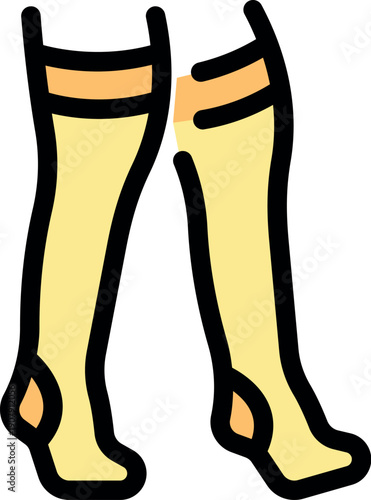 Compression socks promoting blood circulation and preventing swelling, ideal for medical and sports use