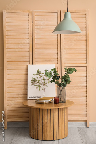 Coffee table with books, eu...