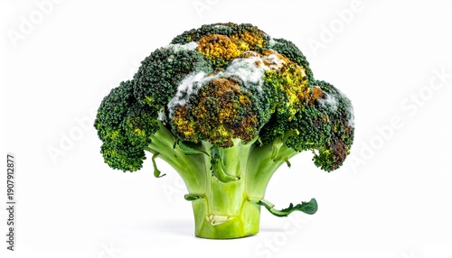 Rotten Broccoli with Moldy Florets