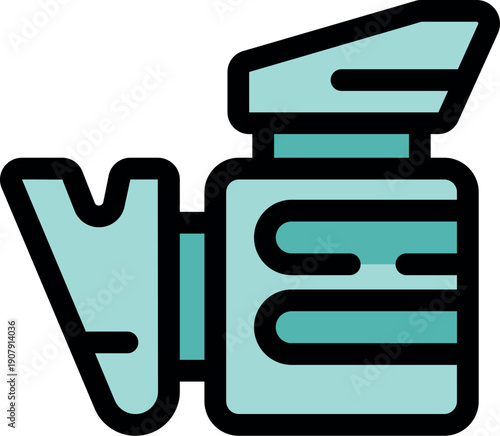 Professional video camera capturing high quality footage for film, television, or online content creation