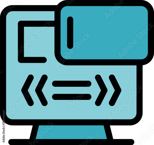 Wireless data transfer happening between a computer and a mobile phone using new technology