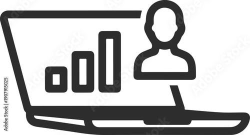 Personal development and progress tracking icon