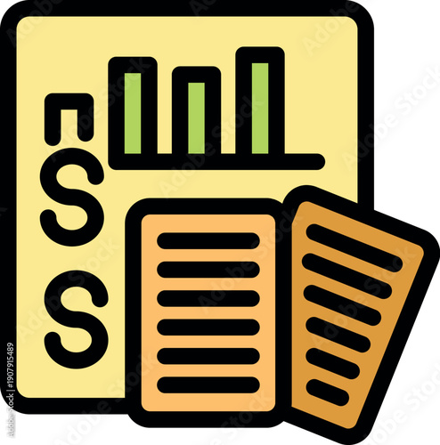 Concept of esg, showing environmental, social, and governance criteria with documents and charts representing sustainability