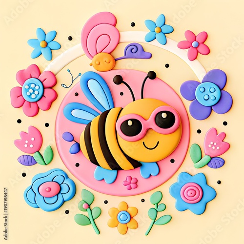 cute clay cartoon illustration