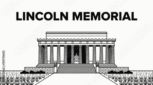 lincoln memorial political landmark monument in washington america usa symbolizing democracy historic national heritage architecture federal institution power administration travel tourism destination