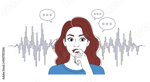 Young woman with red hair and a shoulder bag walking quickly while holding a document, portraying a busy student or worker.