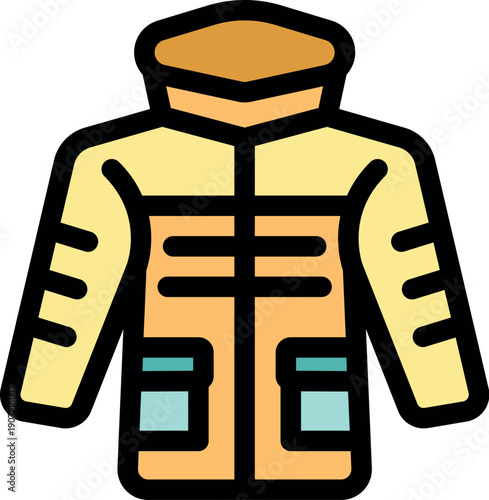 Comfortable winter jacket providing warmth and protection during cold weather conditions