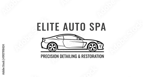 Elite Auto Spa Car Detailing Logo.