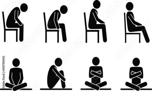 Lion, silhouette, vector, wildlife, predator, animal, king, mane, safari, mascot, nature, feline, beast, roaring, strength