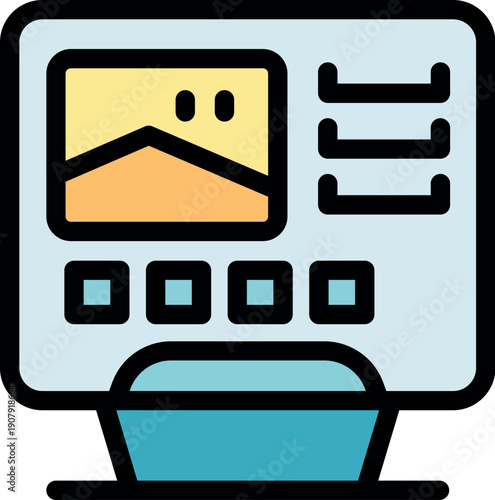 Photo editing software displaying an image on a computer monitor, with various tools and options available for enhancing and manipulating photos