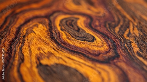 pernambuco. Macro view of Pernambuco wood grain with intricate orange and yellow patterns. gardening catalogs, home-decor guides, designed for gardening and botanical catalogs, used by web designers.