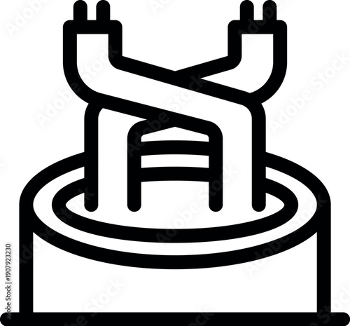 Dna helix inside a petri dish symbolizing genetic engineering and biological experiments