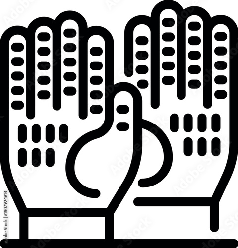 Rubber gloves providing protection and promoting hygiene in various settings