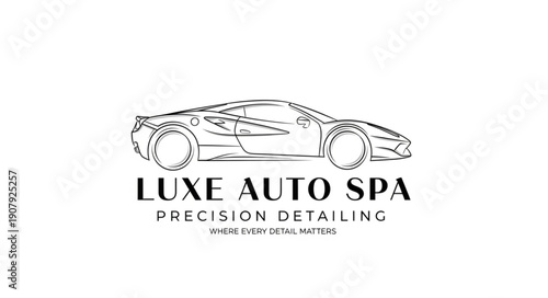 Luxe Auto Spa Car Detailing Logo.
