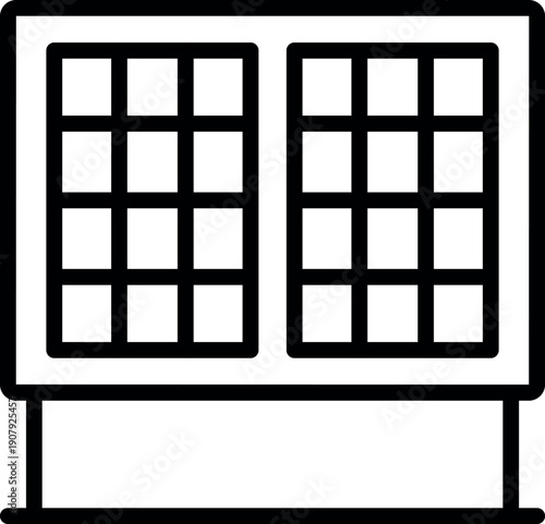 Solar panel standing on support structure, converting sunlight into electricity, providing sustainable energy solution