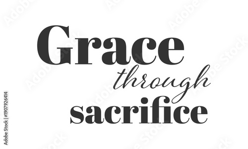 Lent Season Christian Quotes Typography Set with Cross Symbol Minimal Faith Design