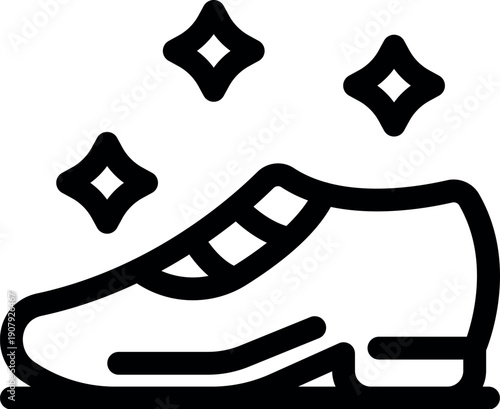 Classic polished dress shoe gleaming, ideal for footwear care, shoe shining, and maintaining a professional appearance