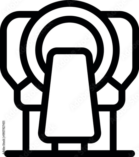 Mri machine scanning patient for diagnostic imaging in healthcare