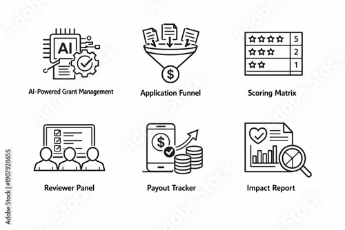 Ai-powered grant management tools: funnel, scoring, review, payout, impact report
