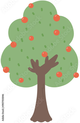 사과 나무 일러스트