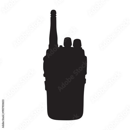 Walkie talkie icon for web communication and security service vector illustration.