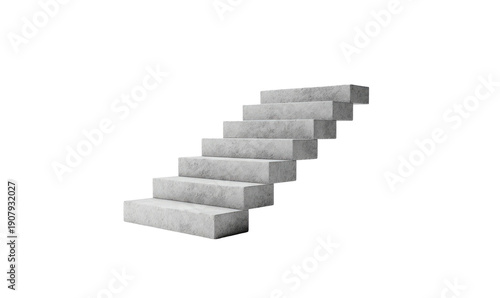 Stone steps rising diagonally against a stark black background, showcasing architectural simplicity
