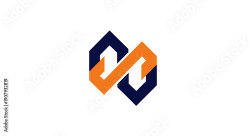 Interconnected links symbolizing unity and partnership in modern design.