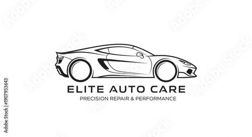 Luxury Sports Car Logo Design.