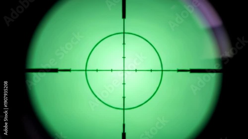 Wallpaper Mural Green Circular Target Interface with Crosshair Overlay Torontodigital.ca