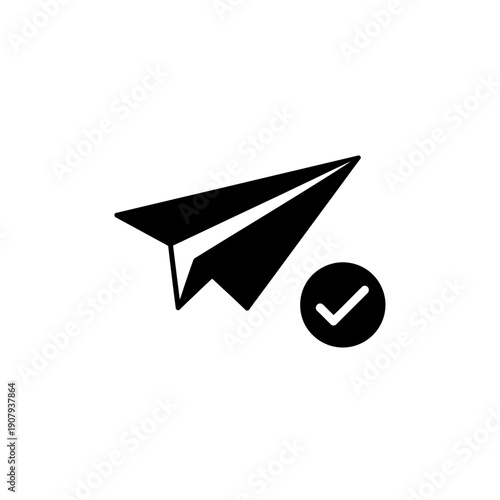 Vector design of airplane mode logo, symbol, sign, editable EPS 10