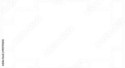 Vector illustration of a blank white gift box with a shiny metallic ribbon, for mockup or advertising, Isolated on transparent background, png