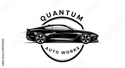 Modern Sports Car Logo Design.