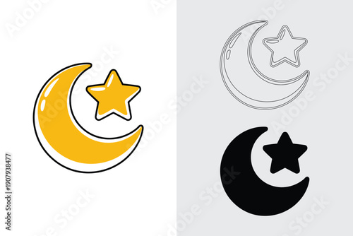 Abstract composition featuring a partial yellow circle with a black outline