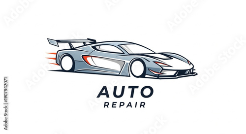 Modern Sports Car Speed Motion Graphic.