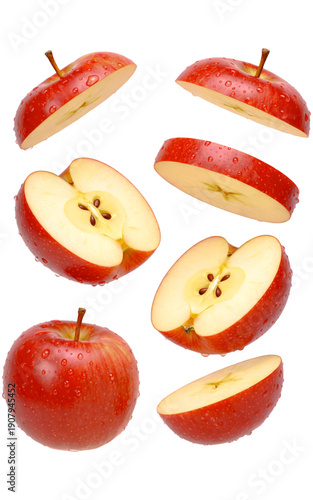 red apple slice