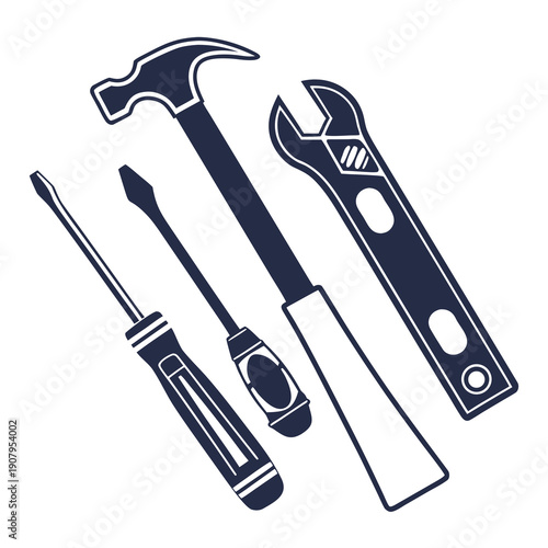 A collection of essential tools for various repair and construction tasks