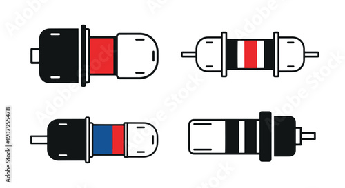 Fuse Line art vector digital illustration