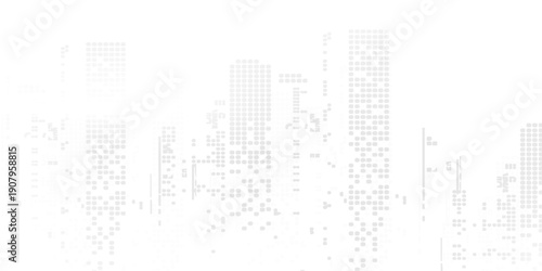 Modern city skyline life abstract background design with square design concept. City skyscraper silhouette. Vector 10