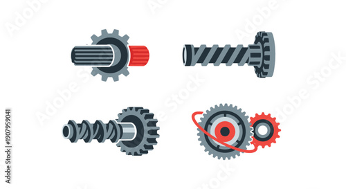 Gearbox Line art colorful