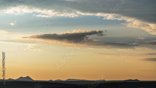 Paysage de Namibie au lever du jour
