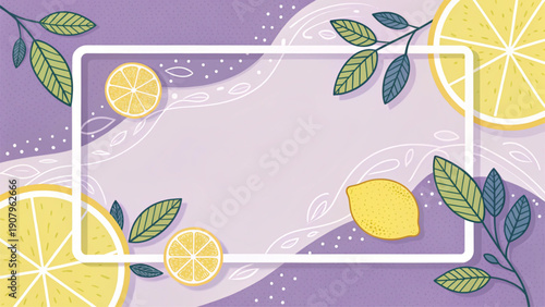 vector illustration of a citrus fruit background