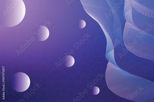 abstract blue background with circles