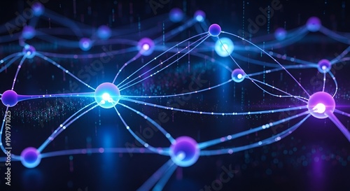 digital network connections, abstract data visualization
