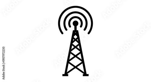 Wireless Signal Transmission Tower Icon