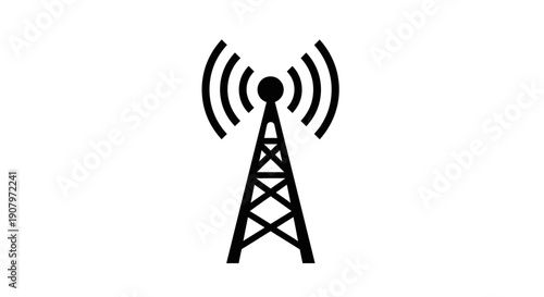 Wireless Signal Transmission Tower Icon