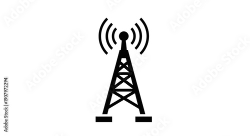 Wireless Signal Transmission Tower Icon
