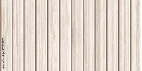 Wood plank wall, vertical slats, wood texture seamless pattern, vector design